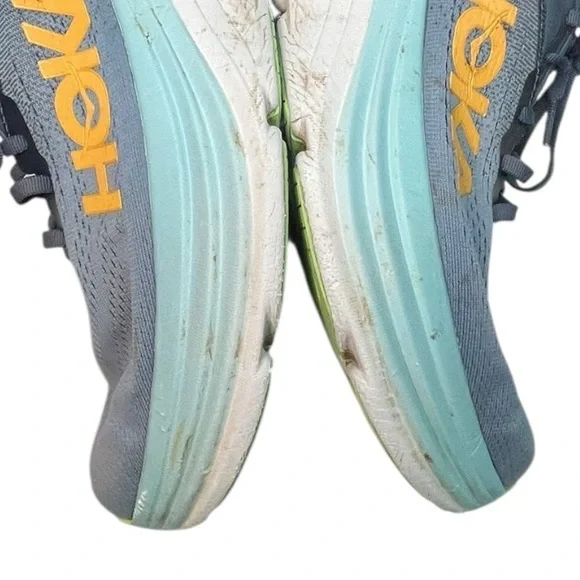 Hoka One One Bondi 8 Real Teal Shadow Mens Blue Size 11 Running Shoes - Picture 16 of 16